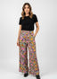 Pantaloni larghi neri con fantasia floreale - Follie by Alice