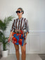 Pareo gonna arancione con stampe animalier ISLA - Follie by Alice