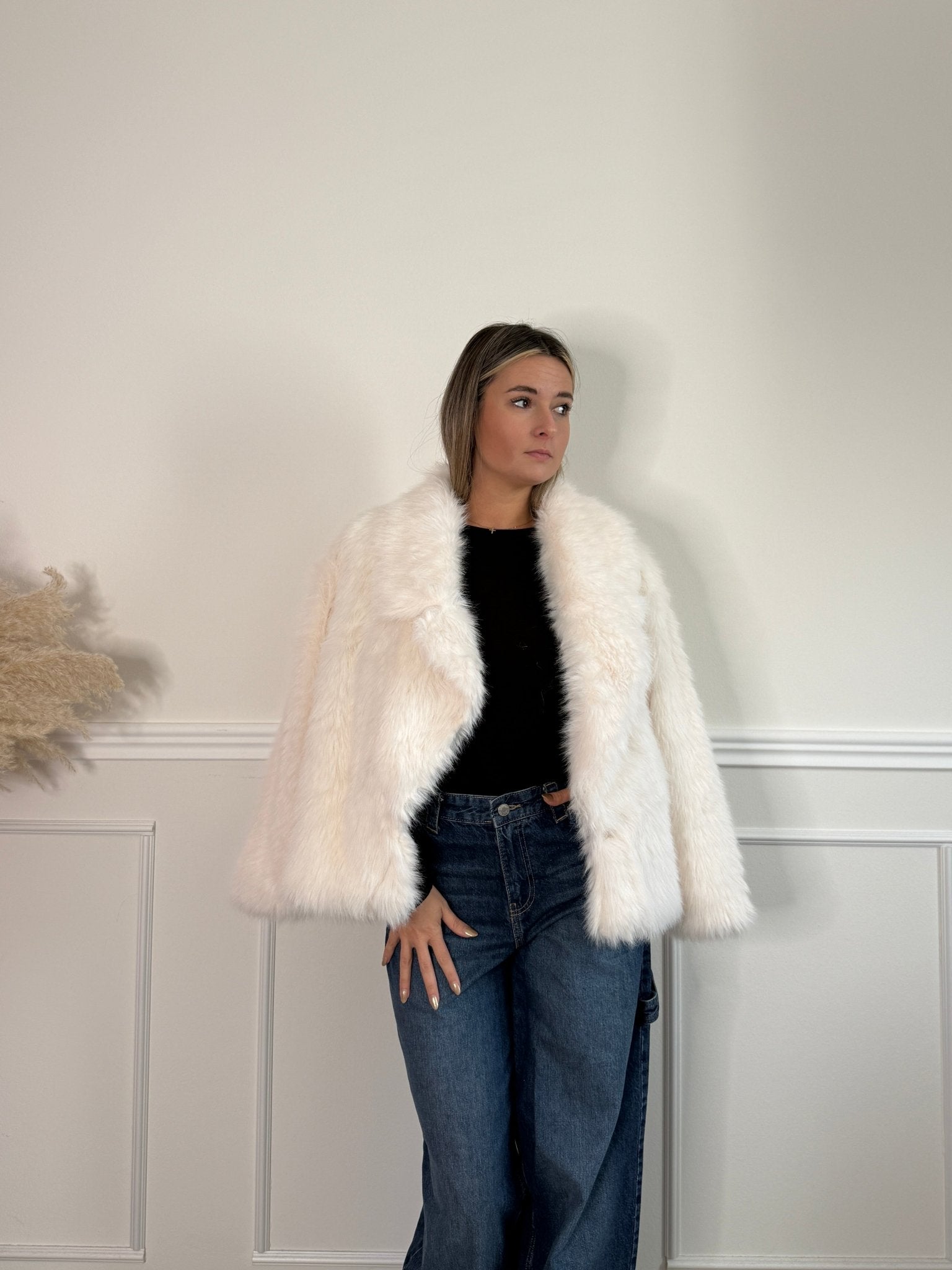 Pelliccia morbida con bottone - Follie by Alice