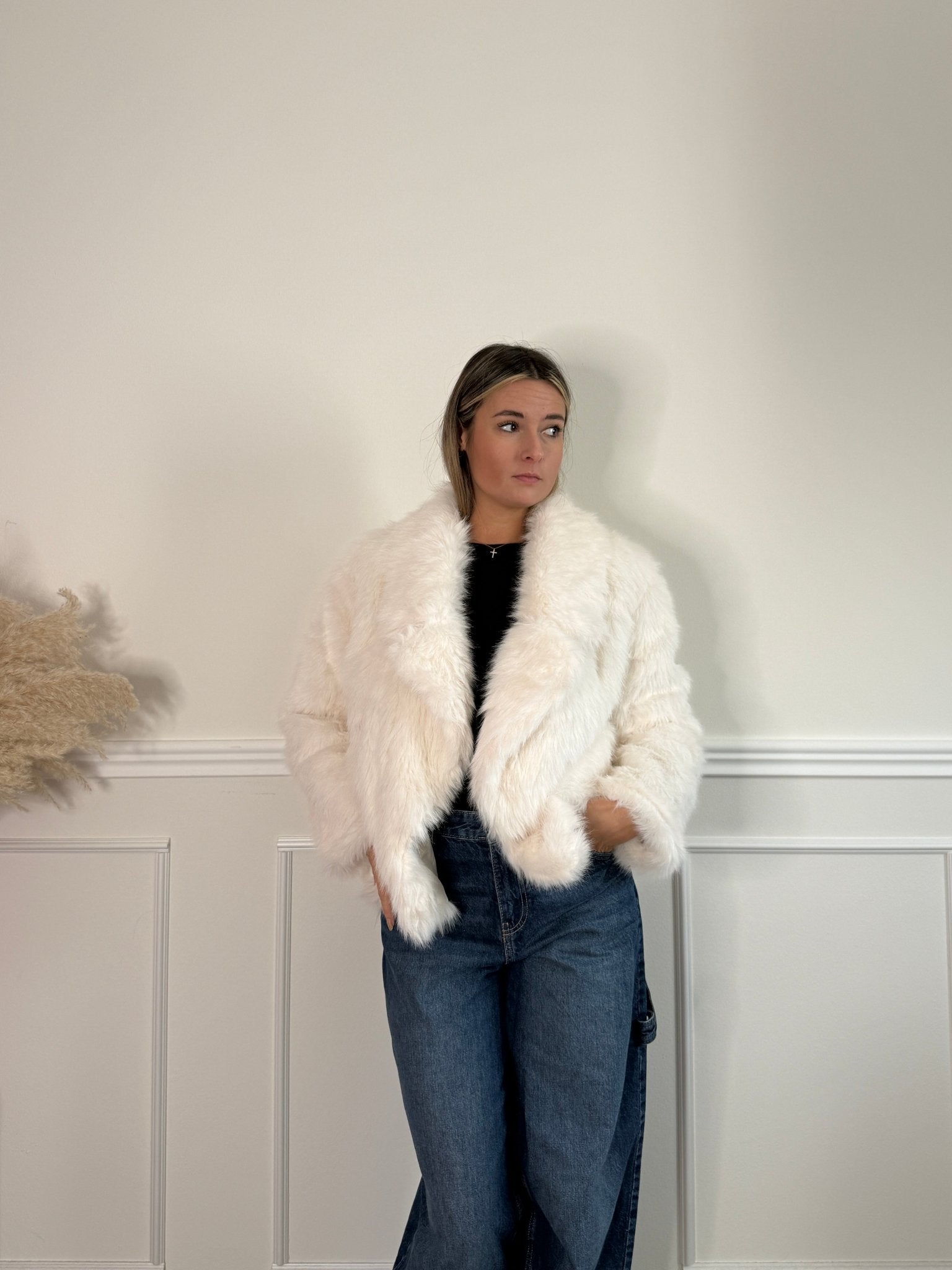 Pelliccia morbida con bottone - Follie by Alice