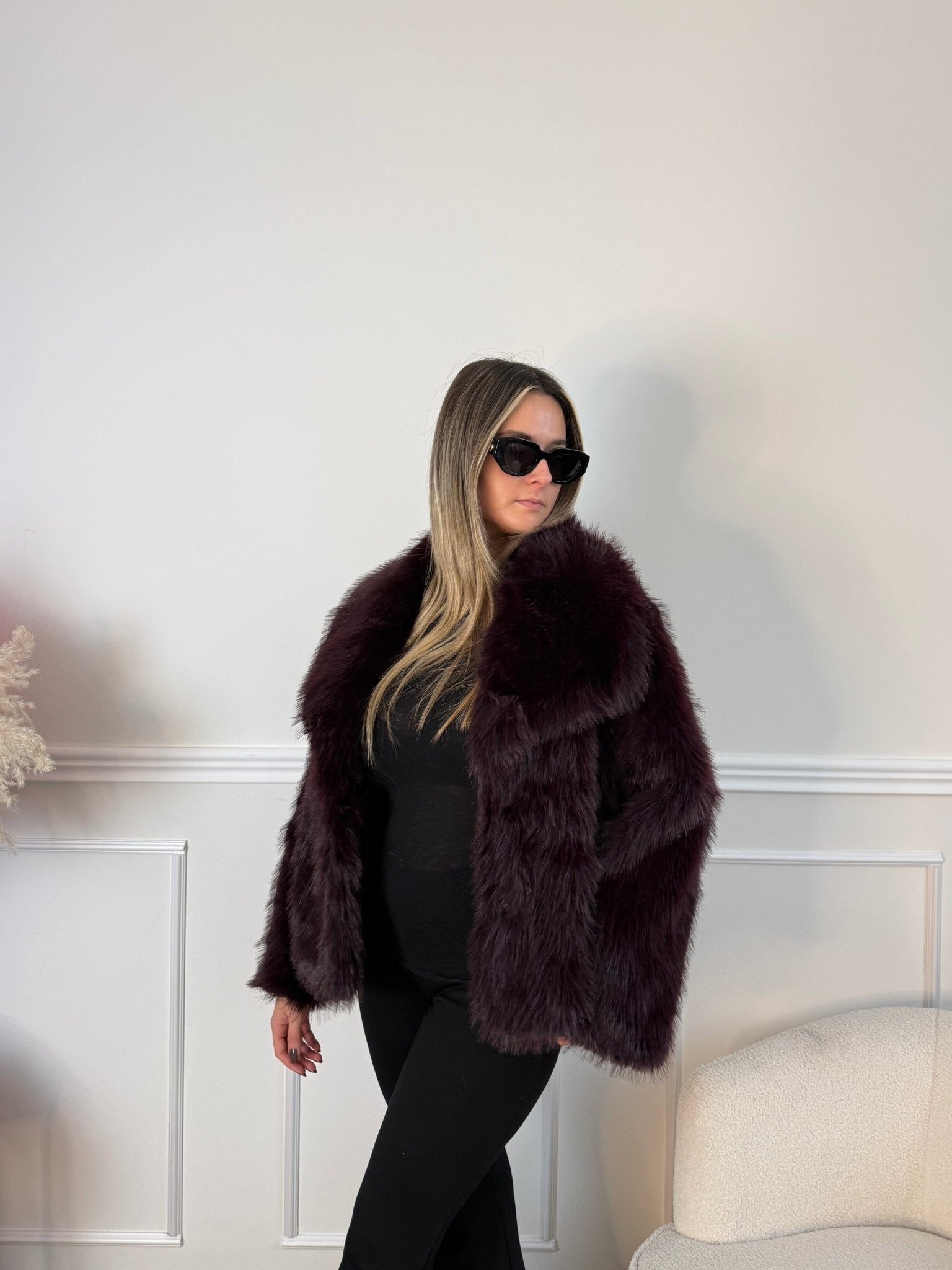 Pelliccia morbida con bottone - Follie by Alice