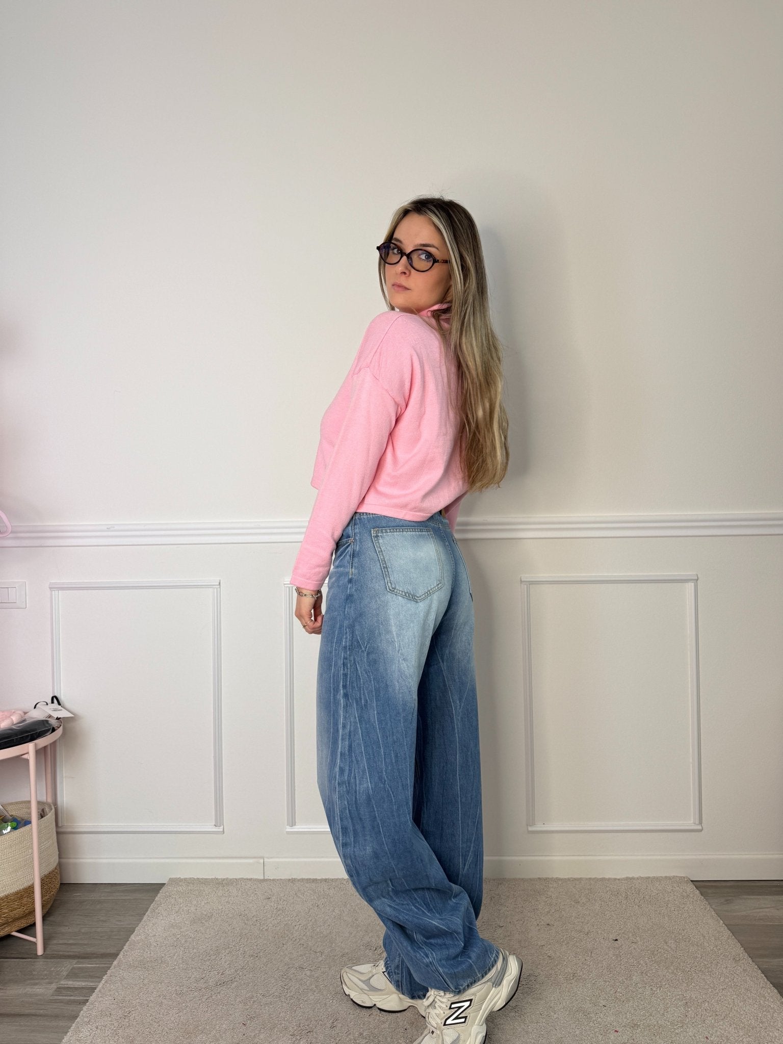 Polo morbida crop a maniche lunghe - Follie by Alice