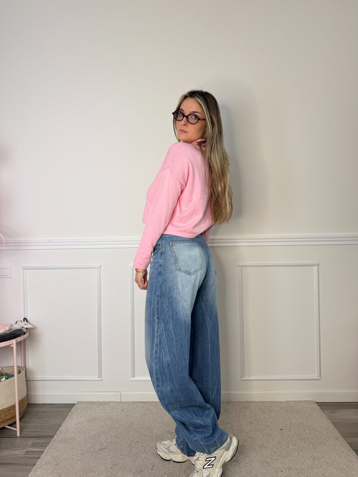 Polo morbida crop a maniche lunghe - Follie by Alice