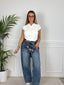 Polo smanicata in maglia a costine LOTO - Follie by Alice