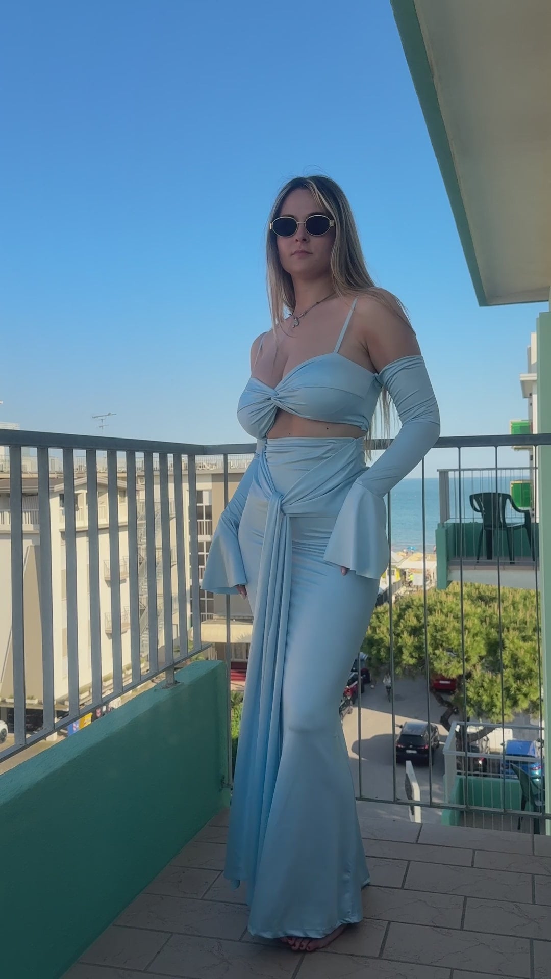 Coordinato in raso SAINT TROPEZ - Follie by Alice