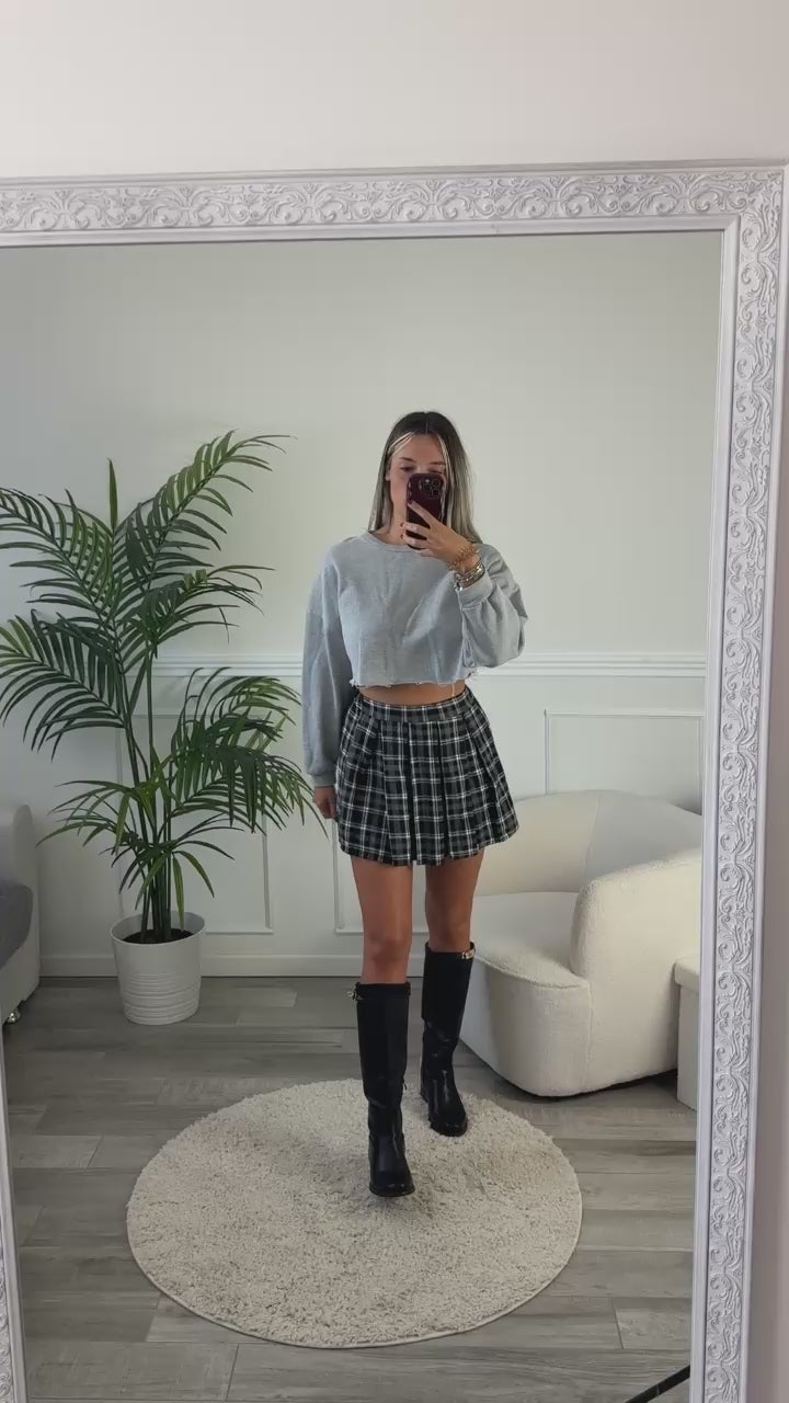 Gonna con motivo a scacchi