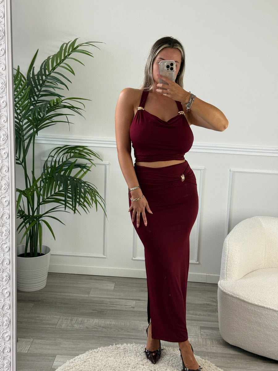 Set top e gonna con anelli scultura ECLIPSE – alternate