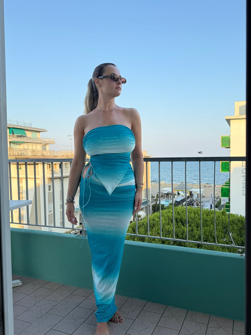 Set velato tie - dye TAHITI - Follie by Alice