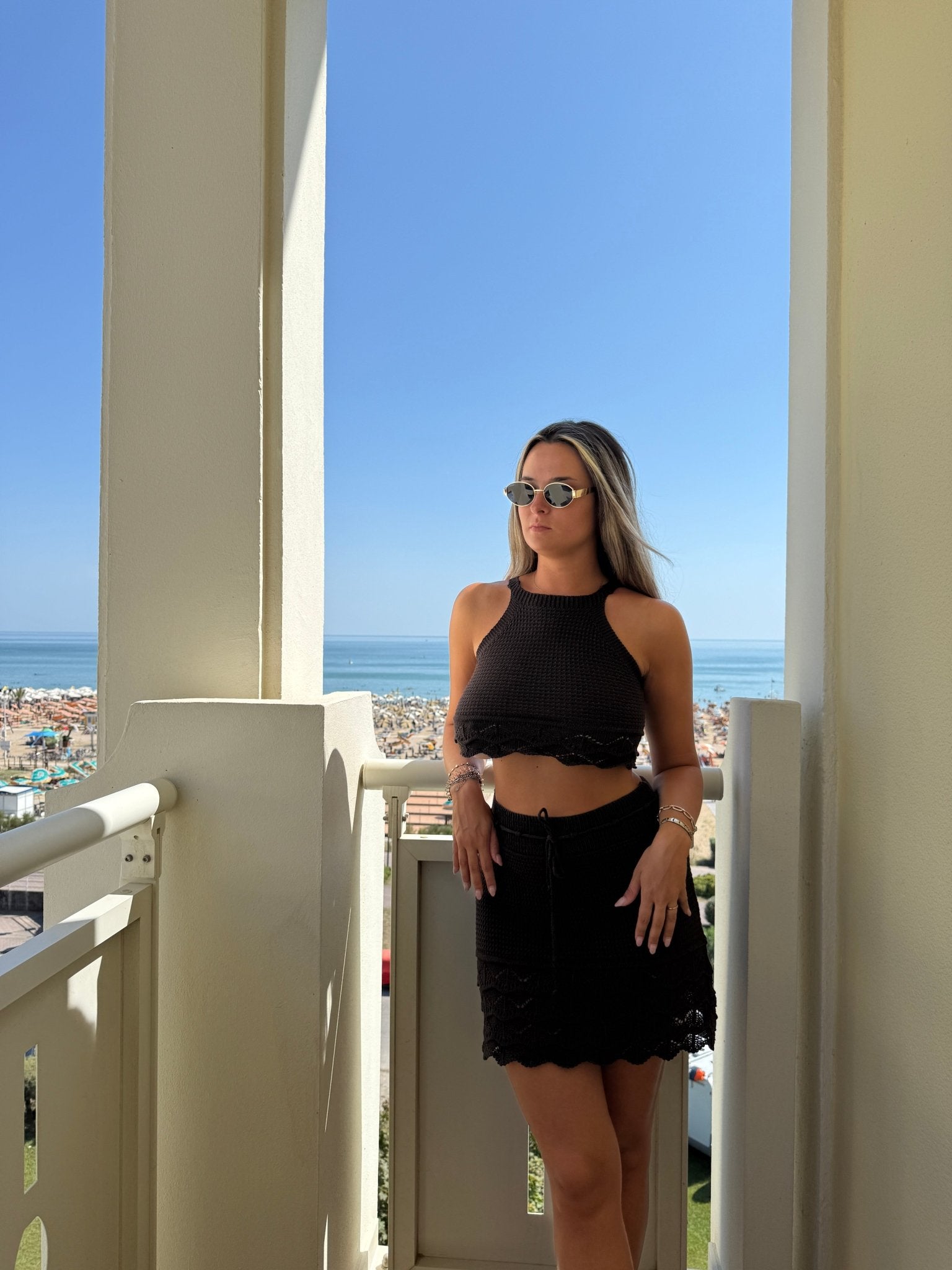 Set top e gonna crochet DESERT - Follie by Alice