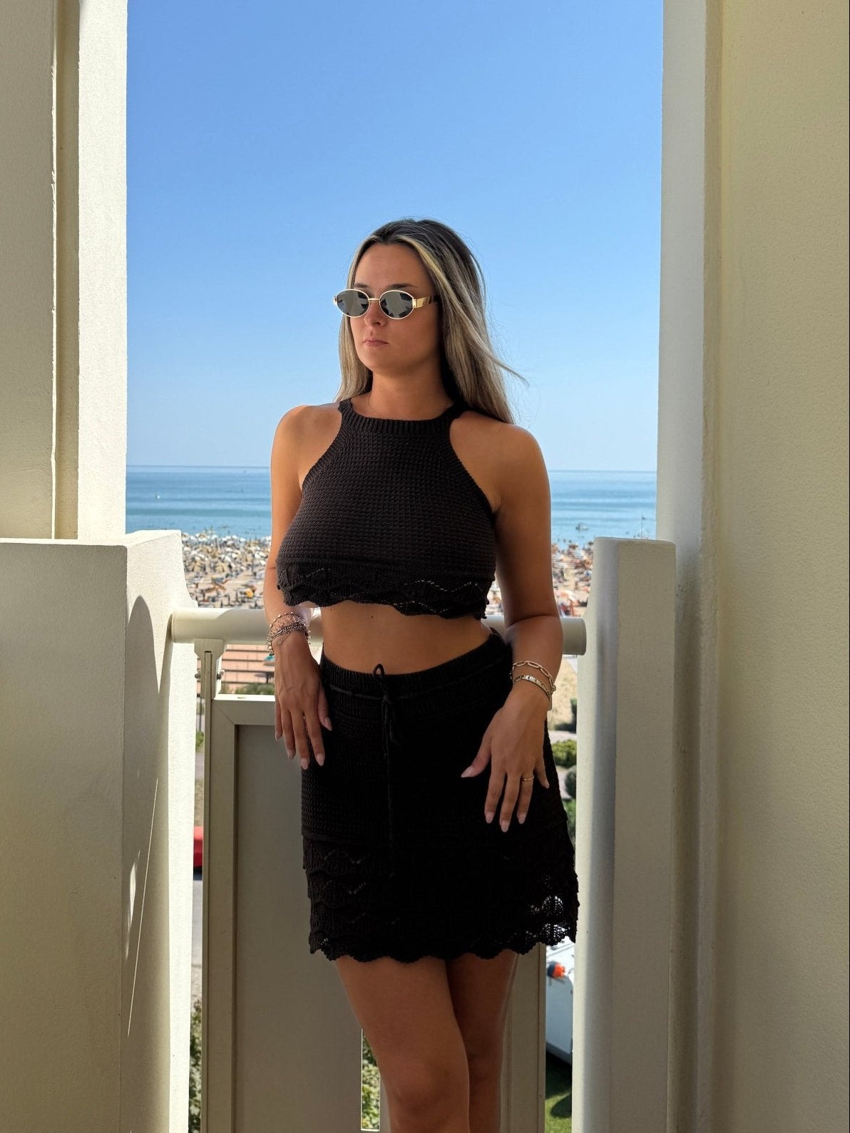 Set top e gonna crochet DESERT - Follie by Alice