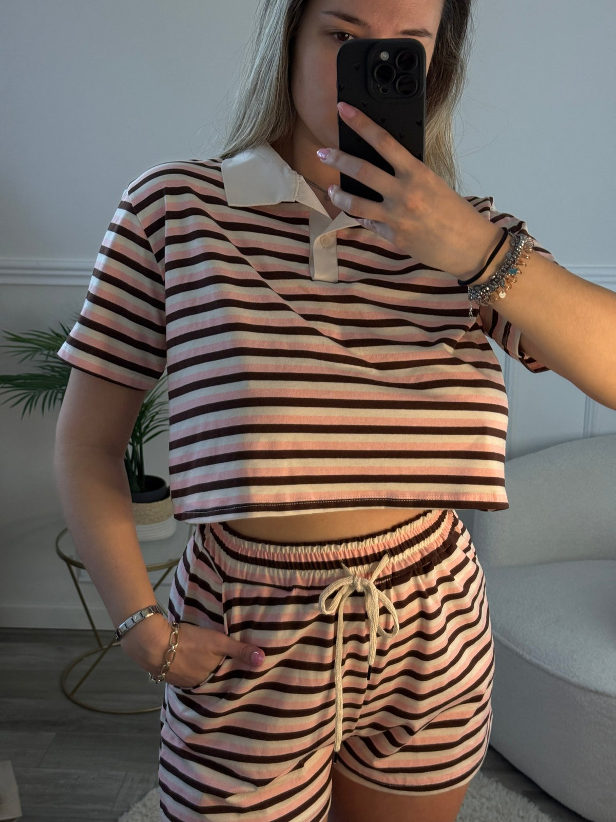 Shorts a righe con coulisse - Follie by Alice