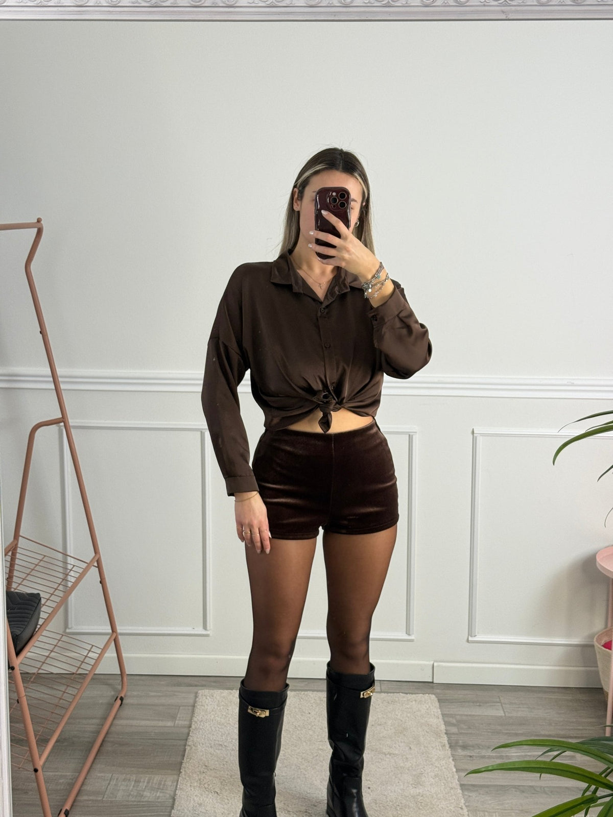 Shorts culotte in ciniglia - Follie by Alice