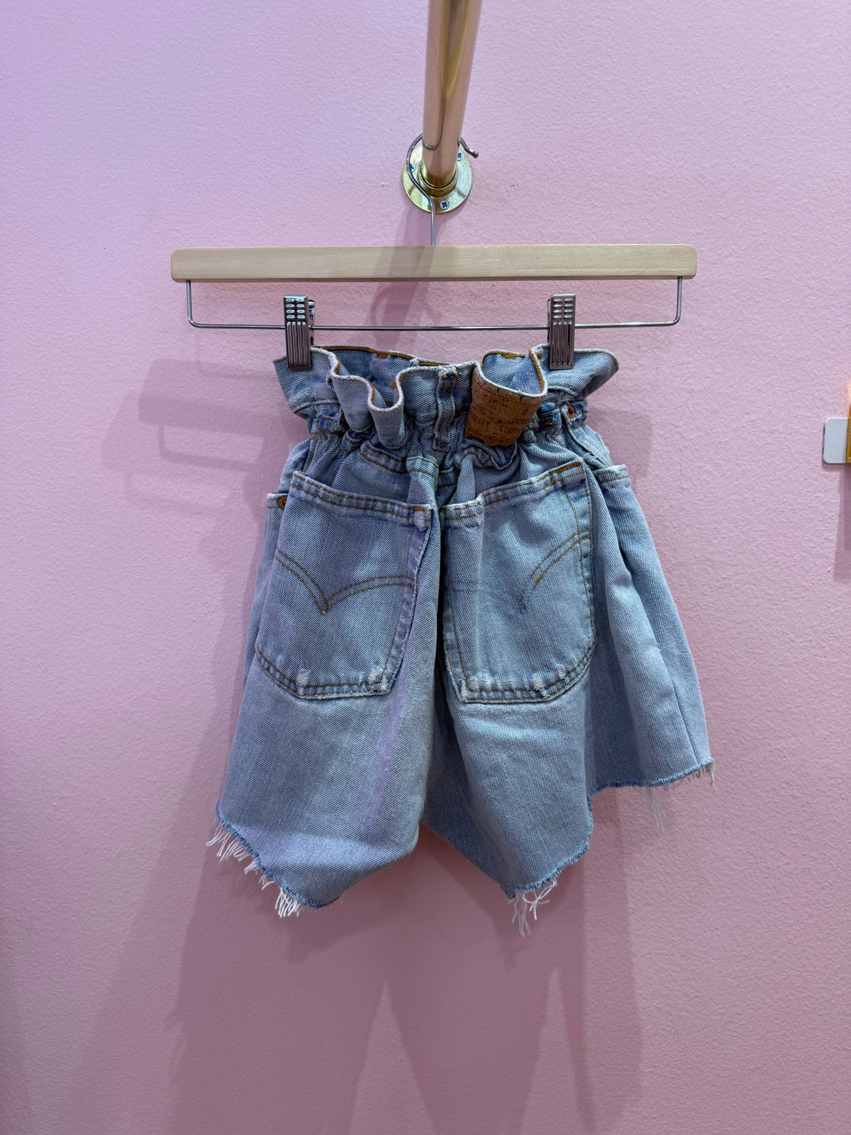 Shorts Levi's Vintage denim sfrangiati a caramella - Follie by Alice