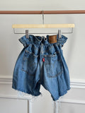 Shorts Levi's Vintage denim sfrangiati a caramella