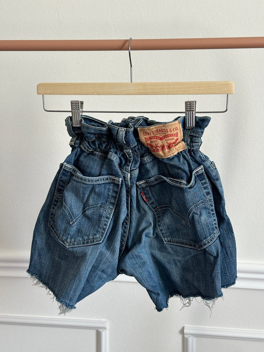 Shorts Levi's Vintage denim sfrangiati a caramella