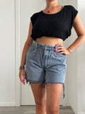 Shorts Levi's Vintage denim sfrangiati a caramella