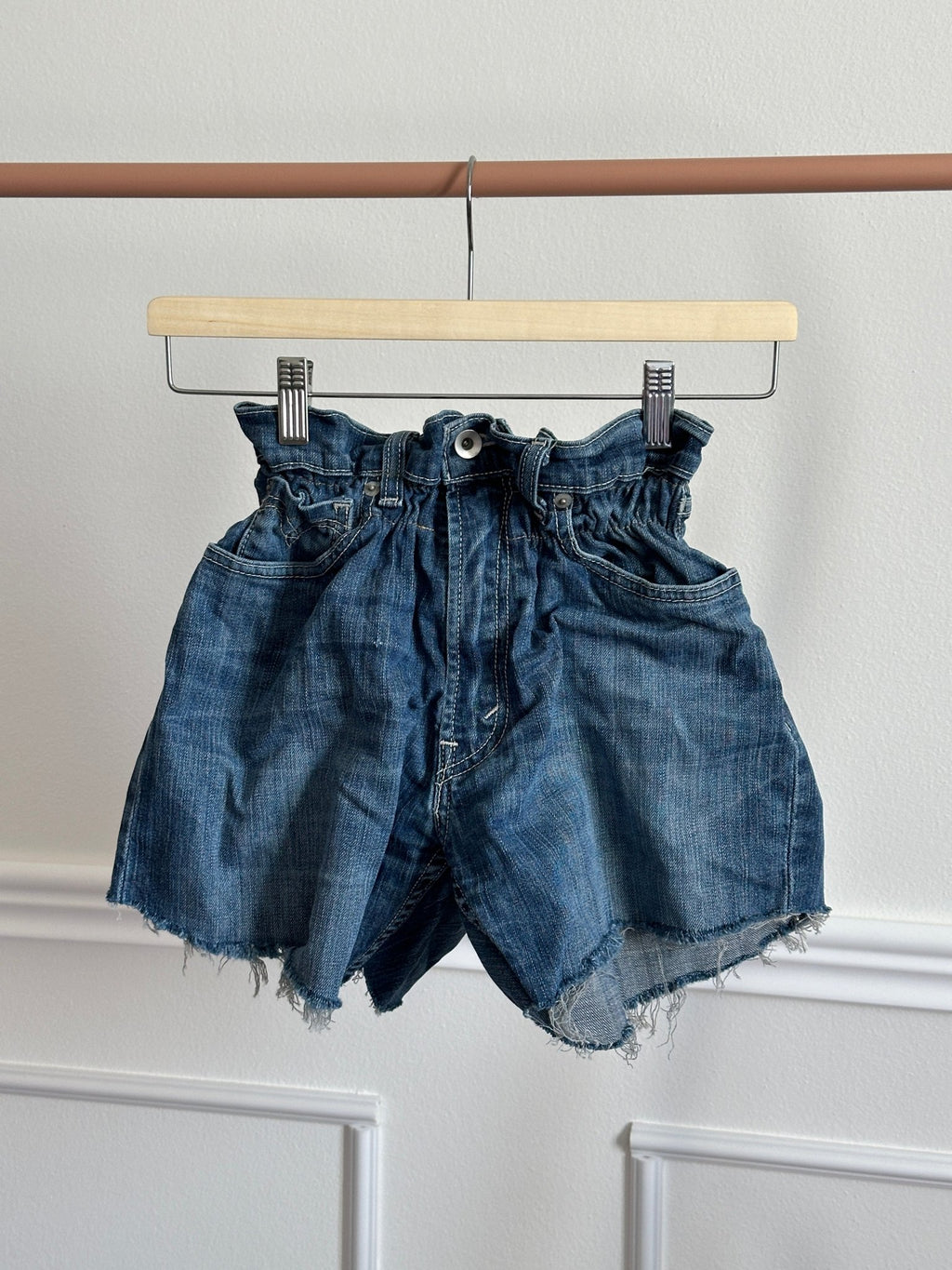 Shorts Levi's Vintage denim sfrangiati a caramella - Follie by Alice