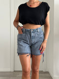 Shorts Levi's Vintage denim sfrangiati a caramella