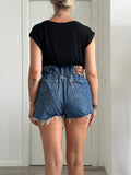 Shorts Levi's Vintage denim sfrangiati a caramella