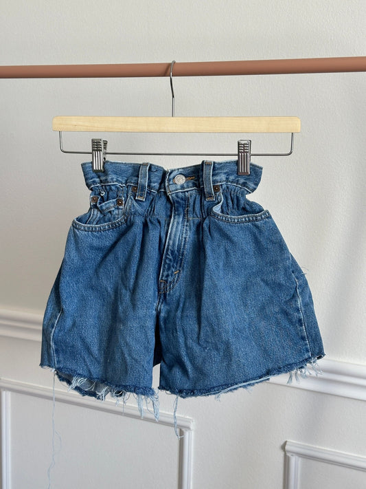 Shorts Levi's Vintage denim sfrangiati a caramella