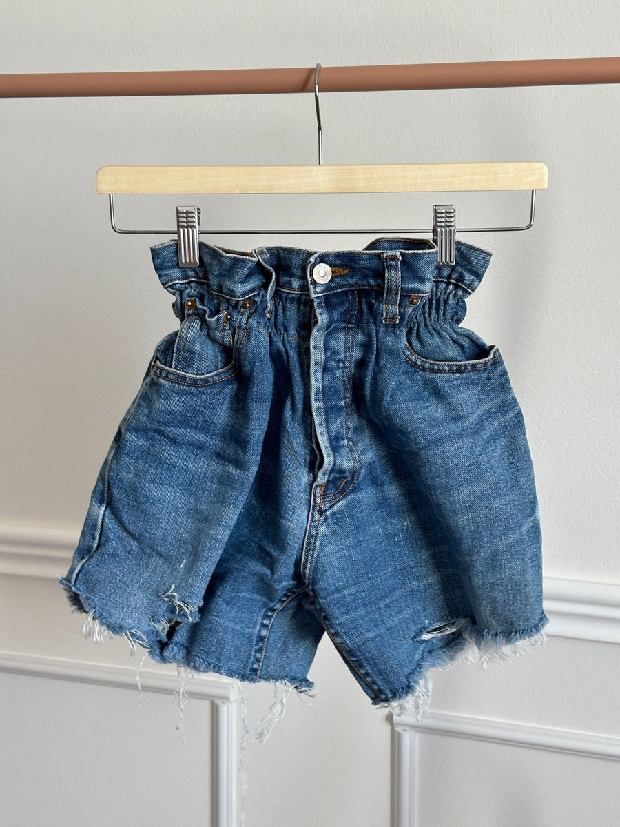 Shorts Levi's Vintage denim sfrangiati a caramella – alternate