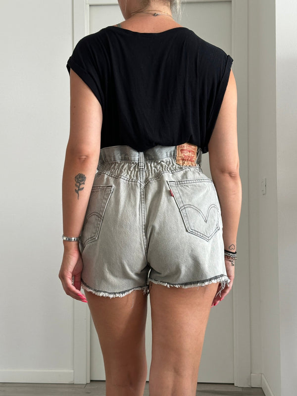 Shorts Levi's Vintage denim sfrangiati a caramella - Follie by Alice