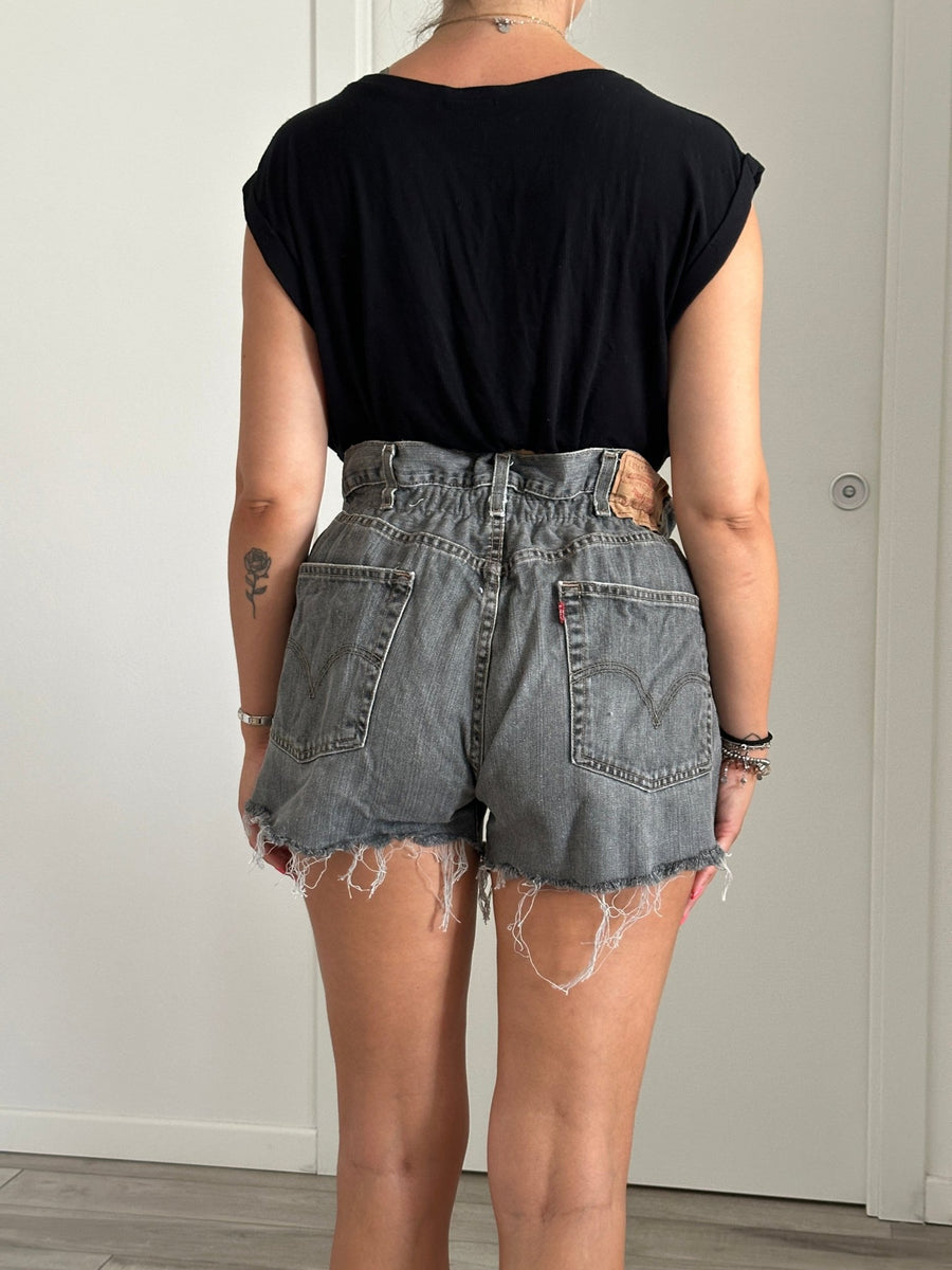 Shorts Levi's Vintage denim sfrangiati a caramella – alternate