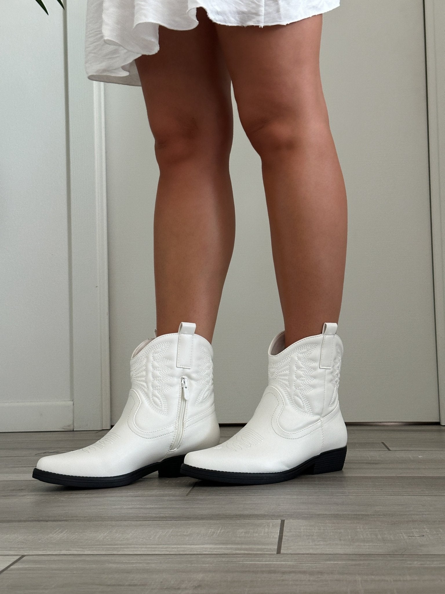 Primadonna Stivaletti Texani Bianchi Camperos Bassi Stivali Texani