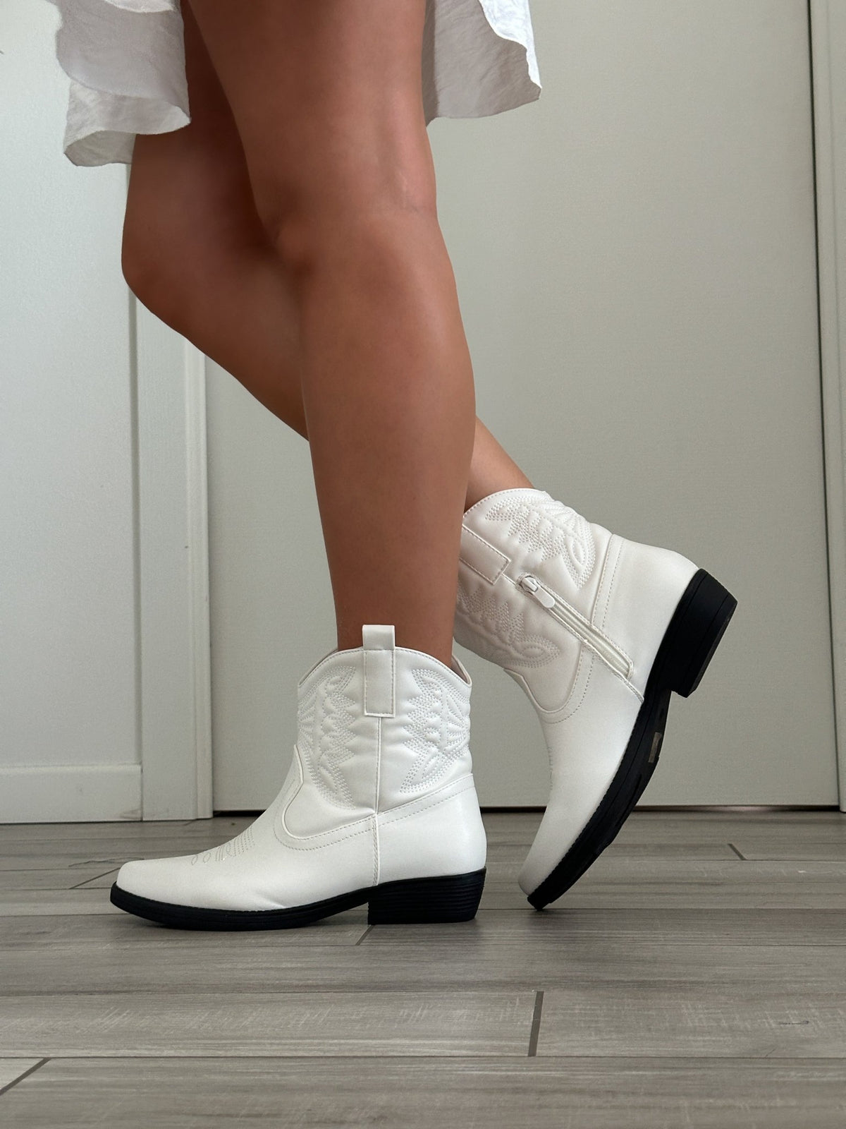 Bianco Texani Stivali Bianchi Texani Stivali Texani Camperos Bassi