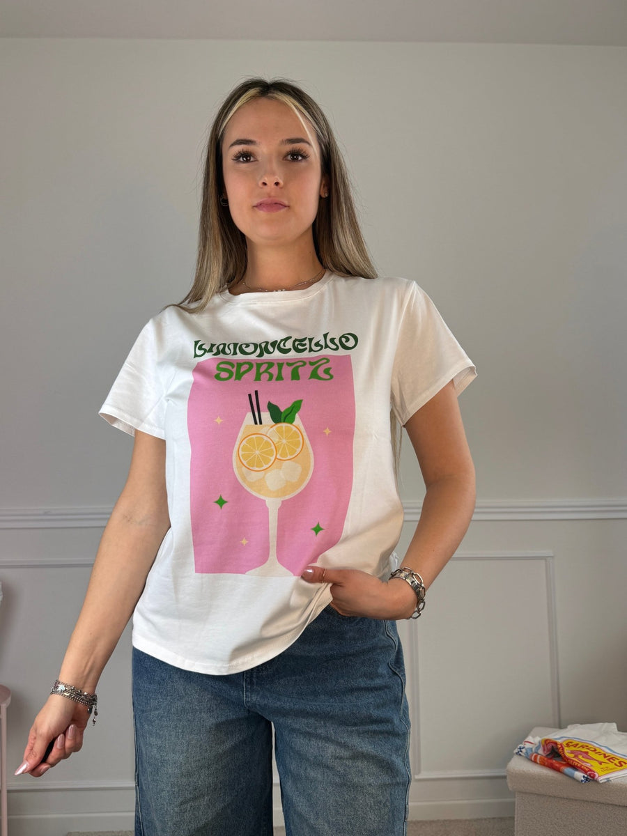 T-shirt con stampa LIMONCELLO SPRITZ