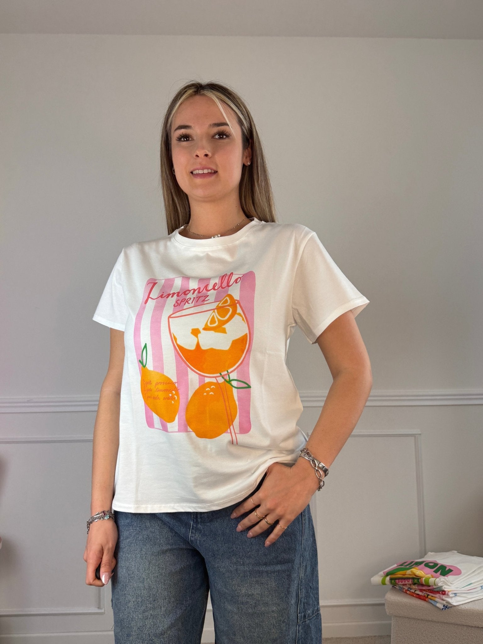 T-shirt con stampa LIMONCELLO SPRITZ - Follie by Alice