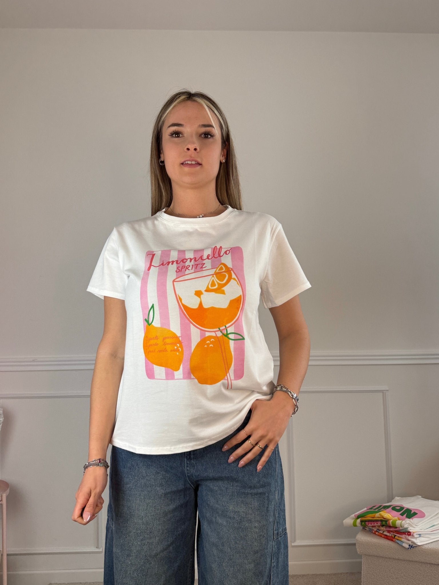 T-shirt con stampa LIMONCELLO SPRITZ - Follie by Alice