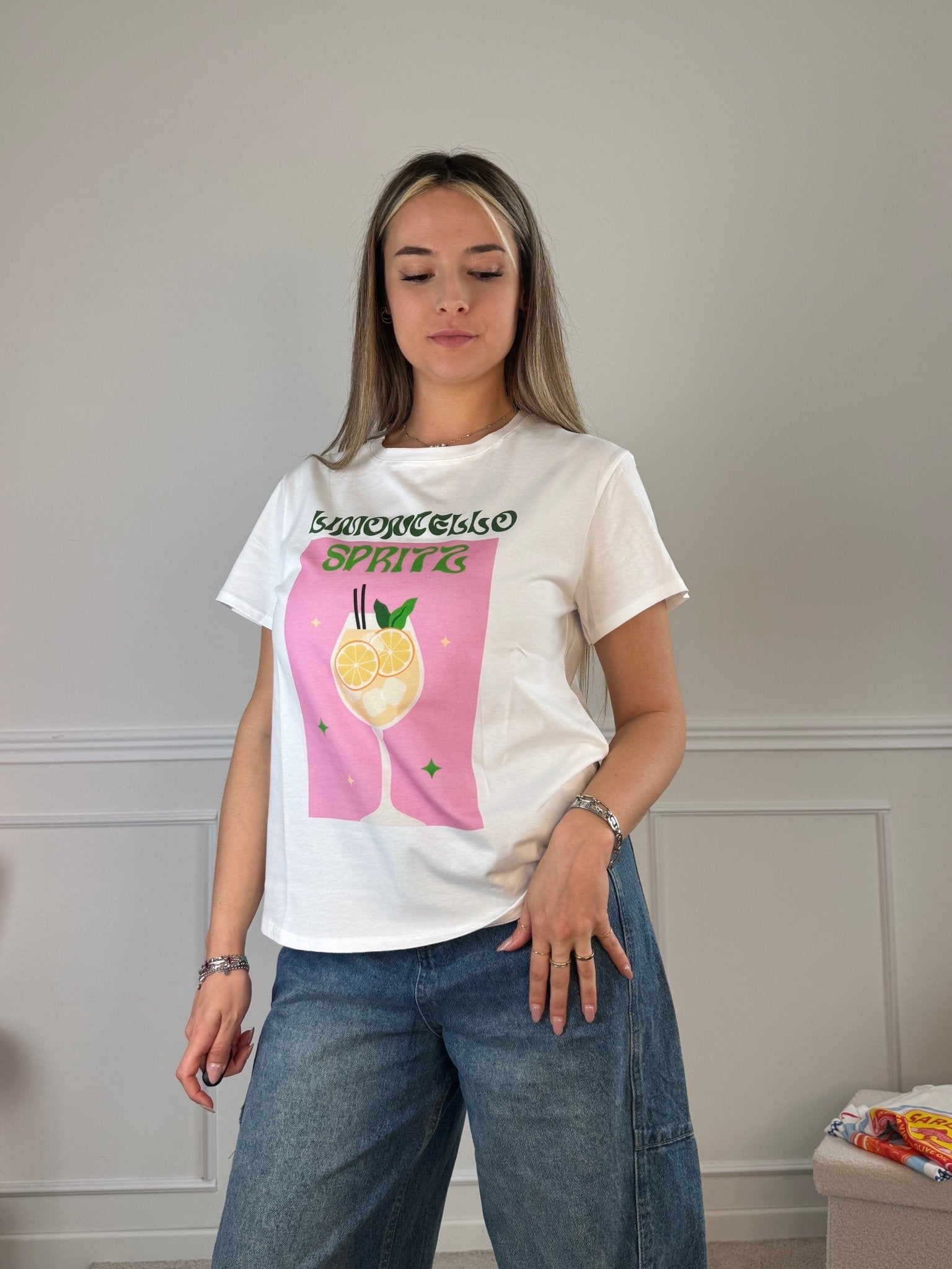 T-shirt con stampa LIMONCELLO SPRITZ - Follie by Alice