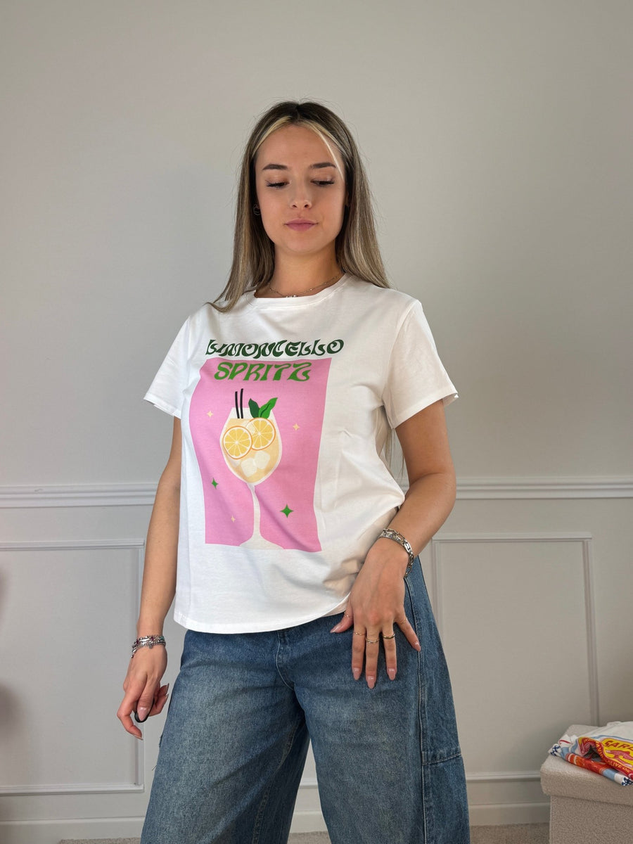 T-shirt con stampa LIMONCELLO SPRITZ – alternate
