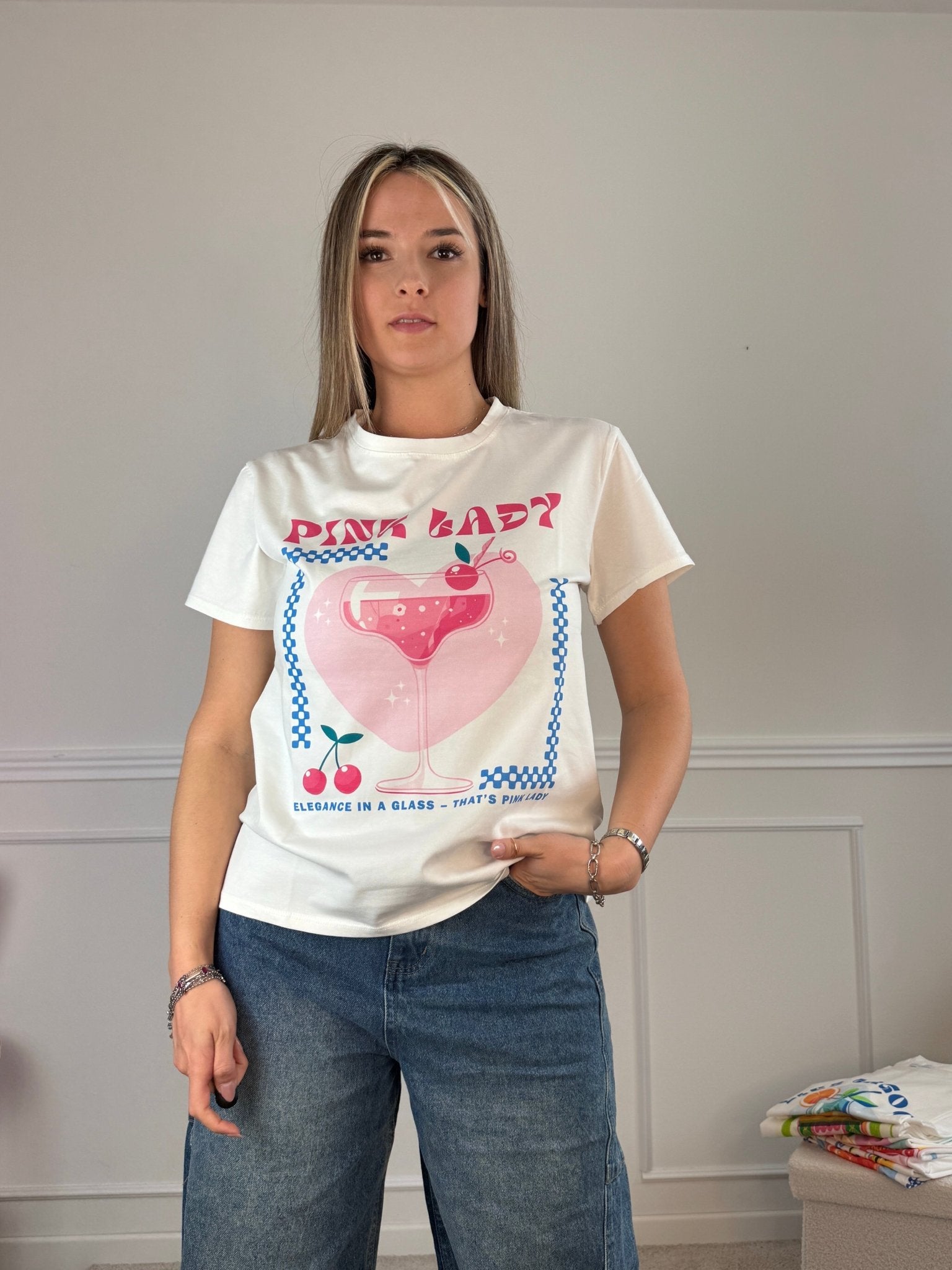 T-shirt con stampa PINK LADY - Follie by Alice