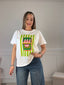 T-shirt oversize con stampa a righe SARDINE - Follie by Alice