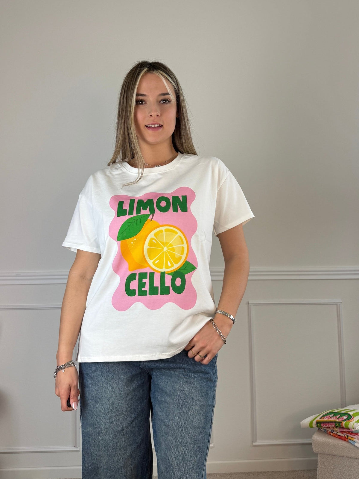 T-shirt oversize con stampa LIMONCELLO - Follie by Alice