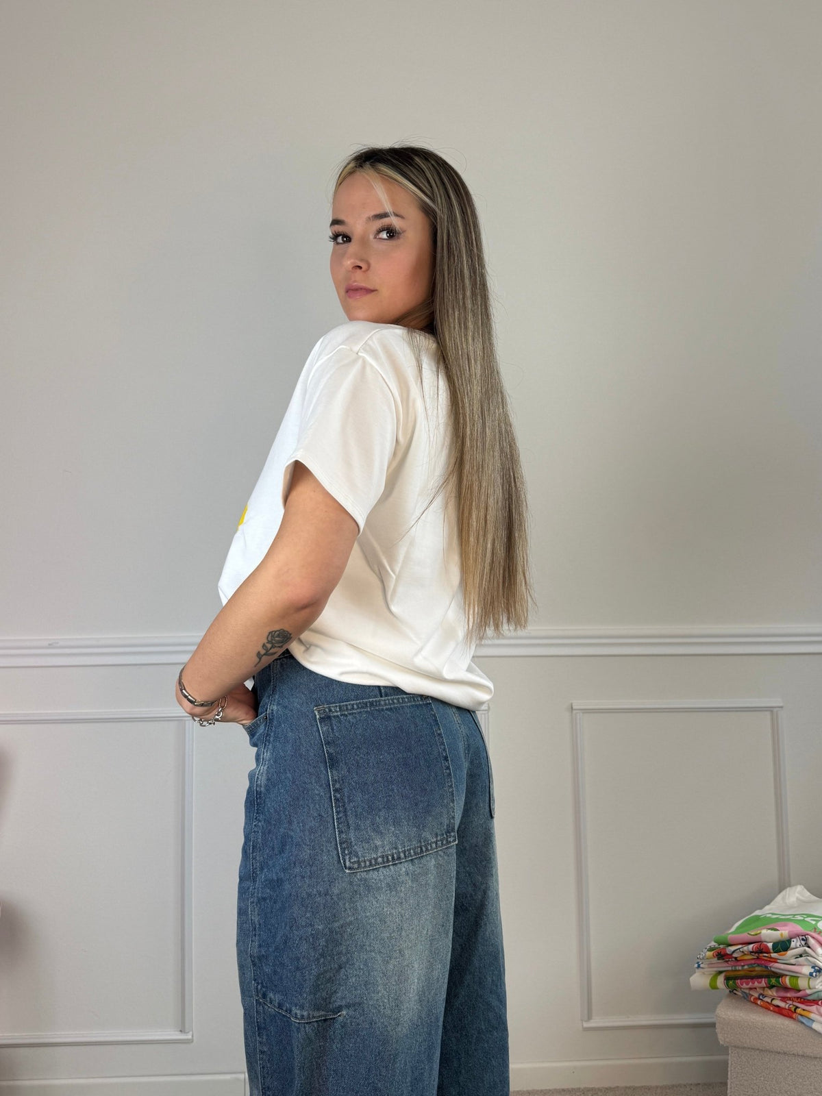 T-shirt oversize con stampa limoni "CIAO AMORE" - Follie by Alice