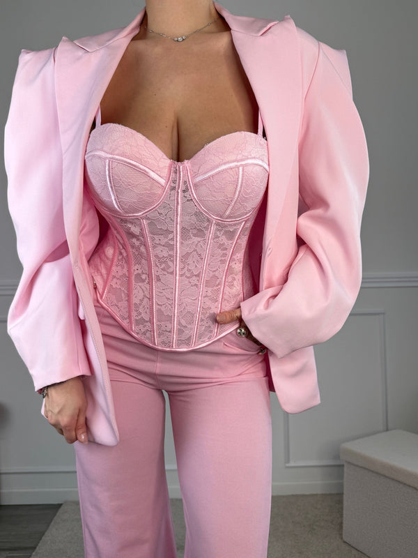 Top bustier in pizzo con coppe strutturate - Follie by Alice