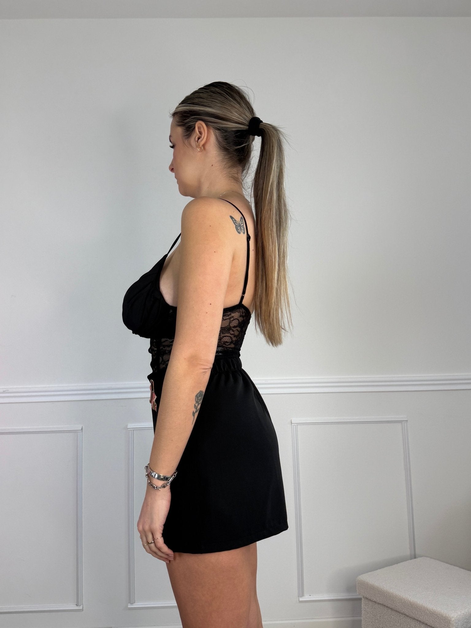 Top bustier in pizzo con scollo a cuore - Follie by Alice