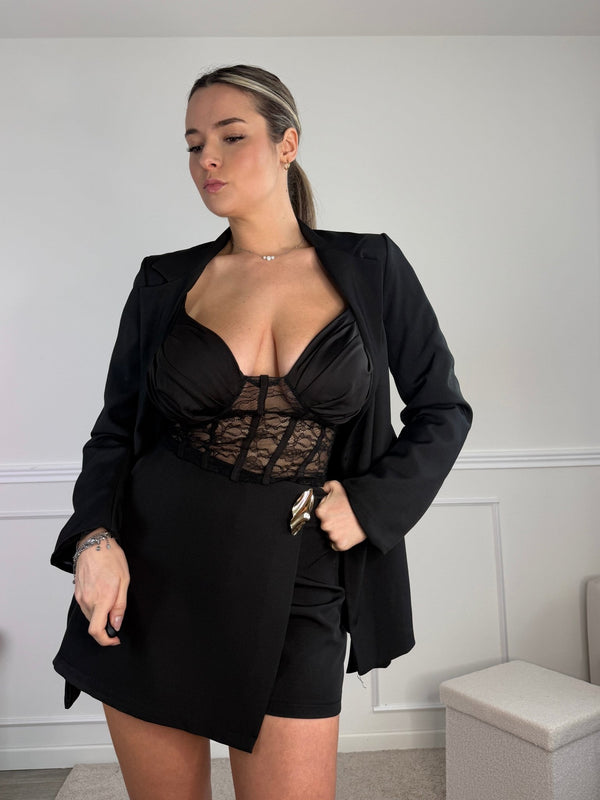 Top bustier in pizzo con scollo a cuore - Follie by Alice