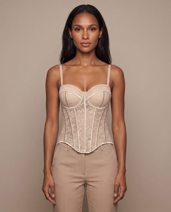 Top bustier in pizzo IRIS - Follie by Alice