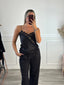 Top canotta in satin con ricami in pizzo - Follie by Alice