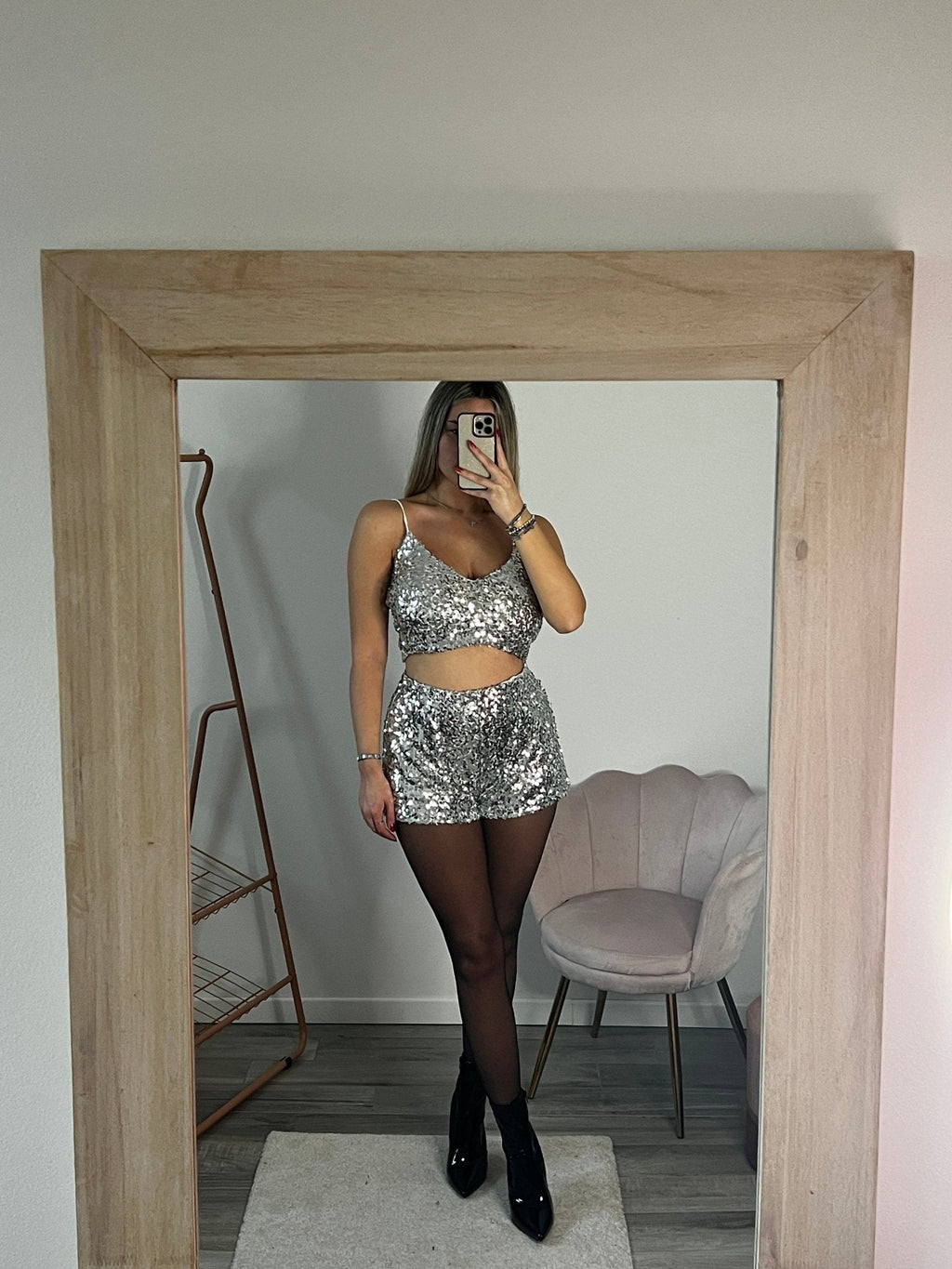Top con paillettes LUMIÈRE - Follie by Alice