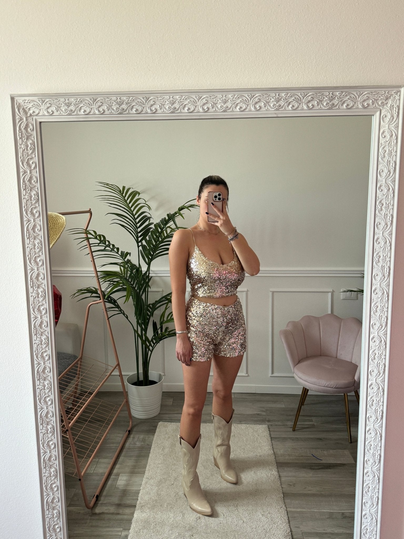 Top con paillettes LUMIÈRE - Follie by Alice