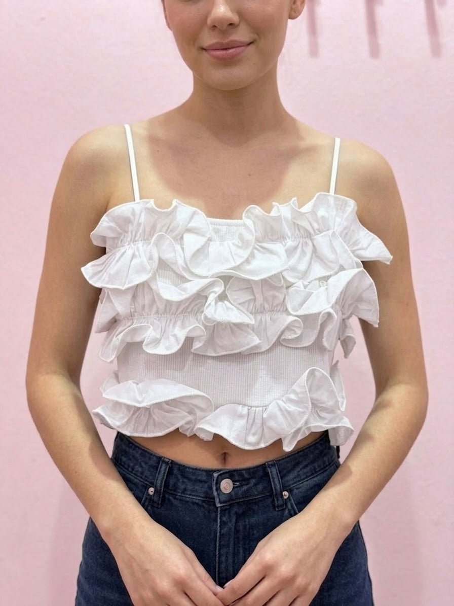 Top corto con ruches - Follie by Alice Immagine secondaria del prodotto