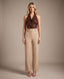 Top corto velato con scollo a cappuccio e paillettes all-over CAMELIA - Follie by Alice