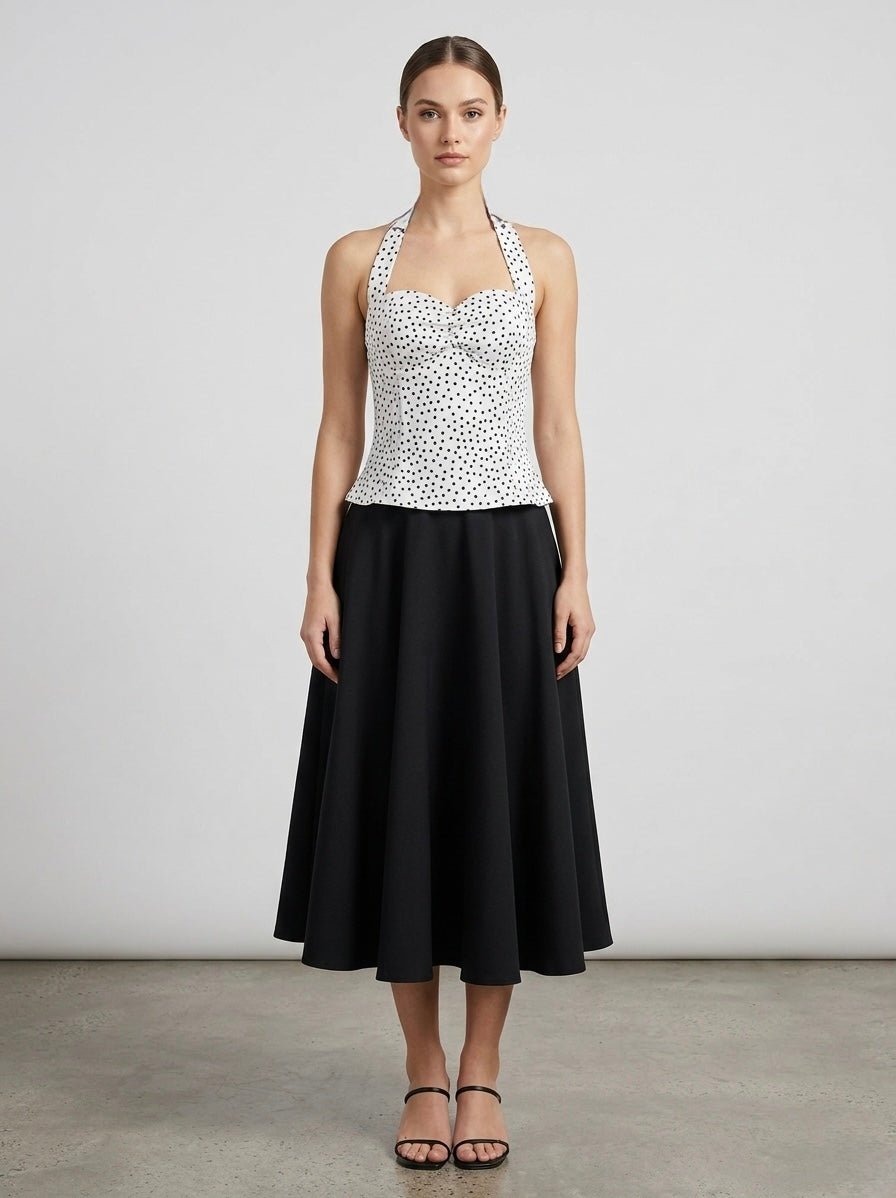 Top halter a pois DOTTY - Follie by Alice