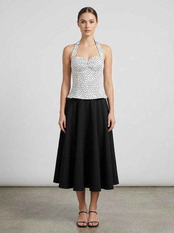 Top halter a pois DOTTY - Follie by Alice