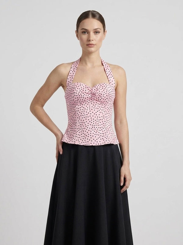 Top halter a pois DOTTY - Follie by Alice